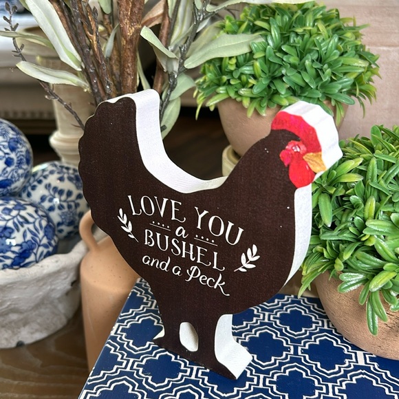 NEW! Modern Country Farmhouse Rustic Wood Farm Rooster Sign - Picture 3 of 5